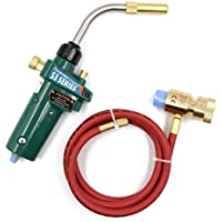 KKmoon Propano manual Antorcha MAPP Antorchas de soldadura fuerte Función de autoencendido con manguera de 1-5 m